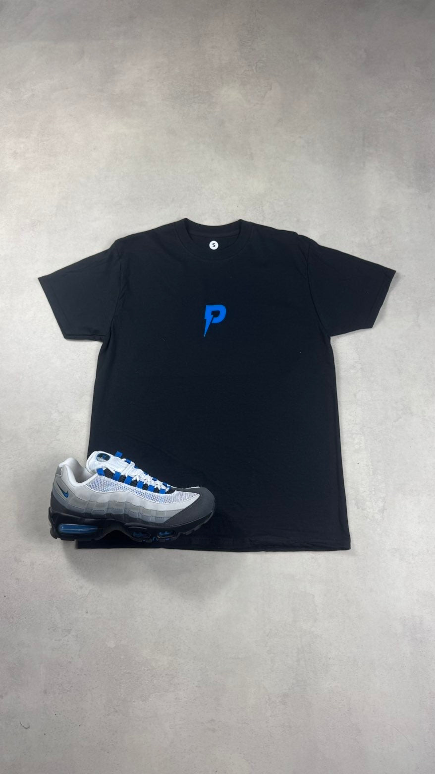 Patterned P Logo T-Shirt Blue