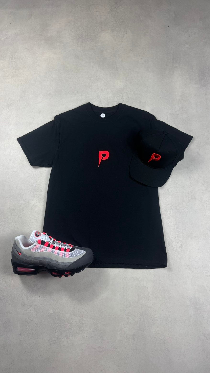 Patterned P Logo T-Shirt Red