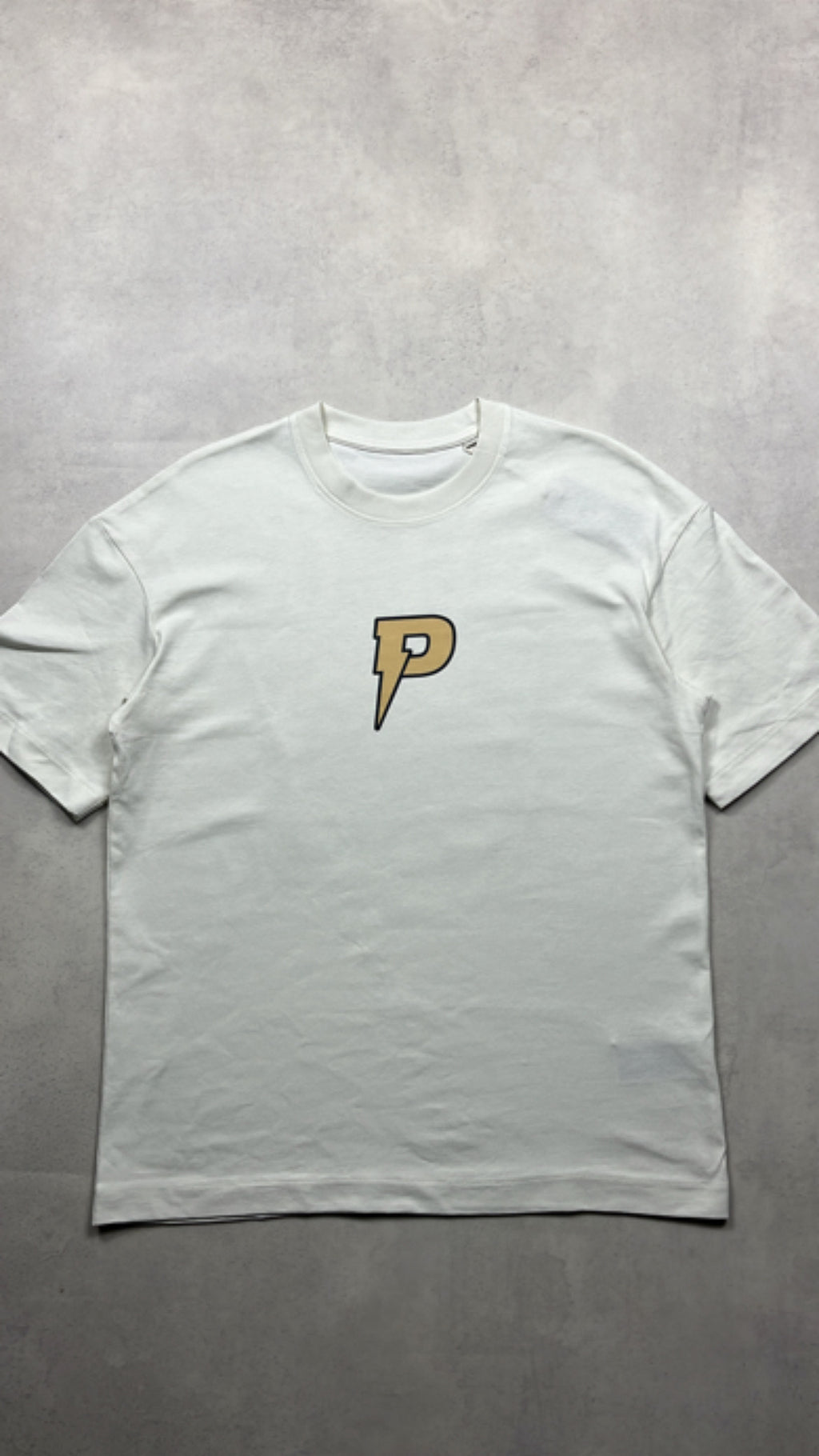 Patterned 'All In' T-Shirt - Beige