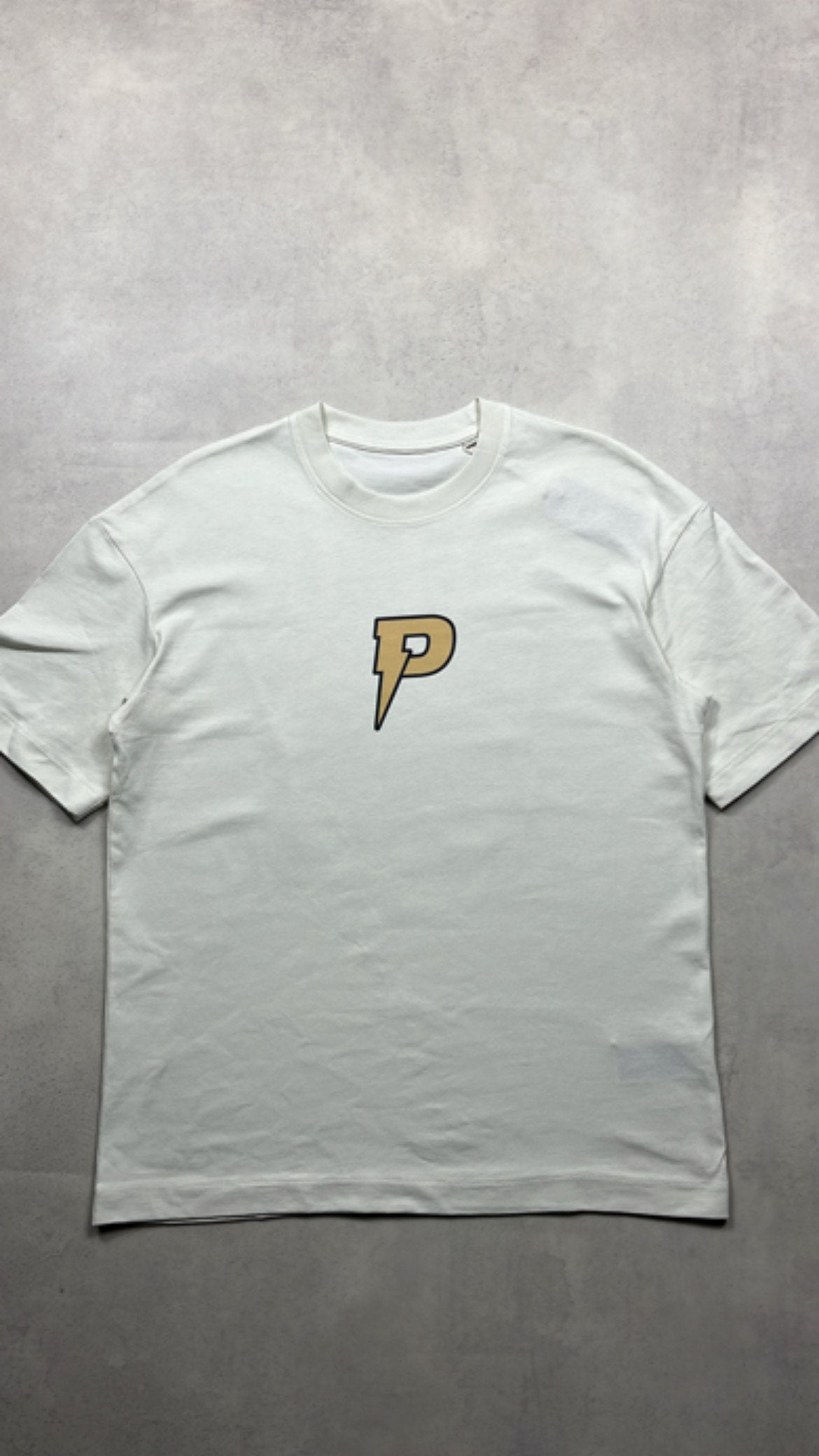 Patterned 'All In' T-Shirt - Beige