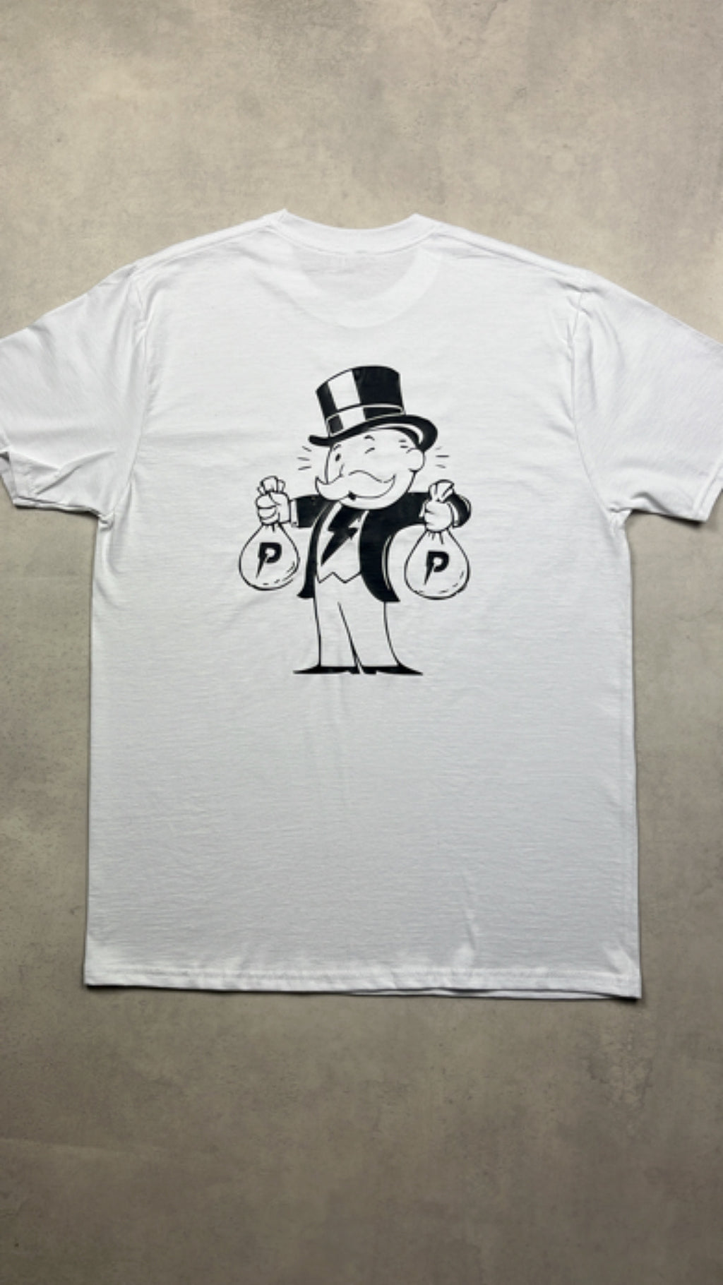 Patterned 'Monopoly' T-Shirt - White