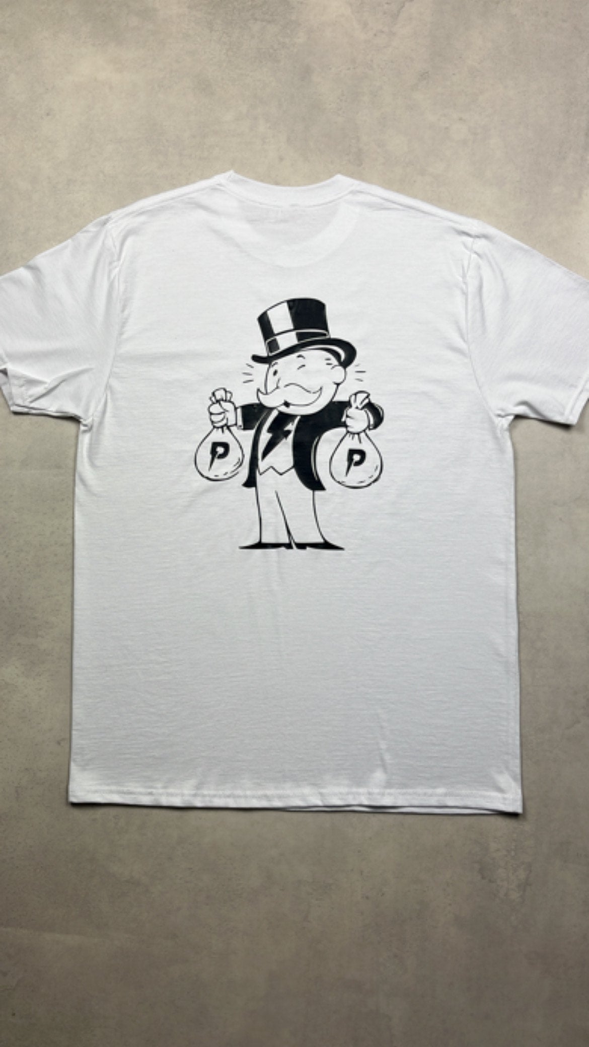 Patterned 'Monopoly' T-Shirt - White