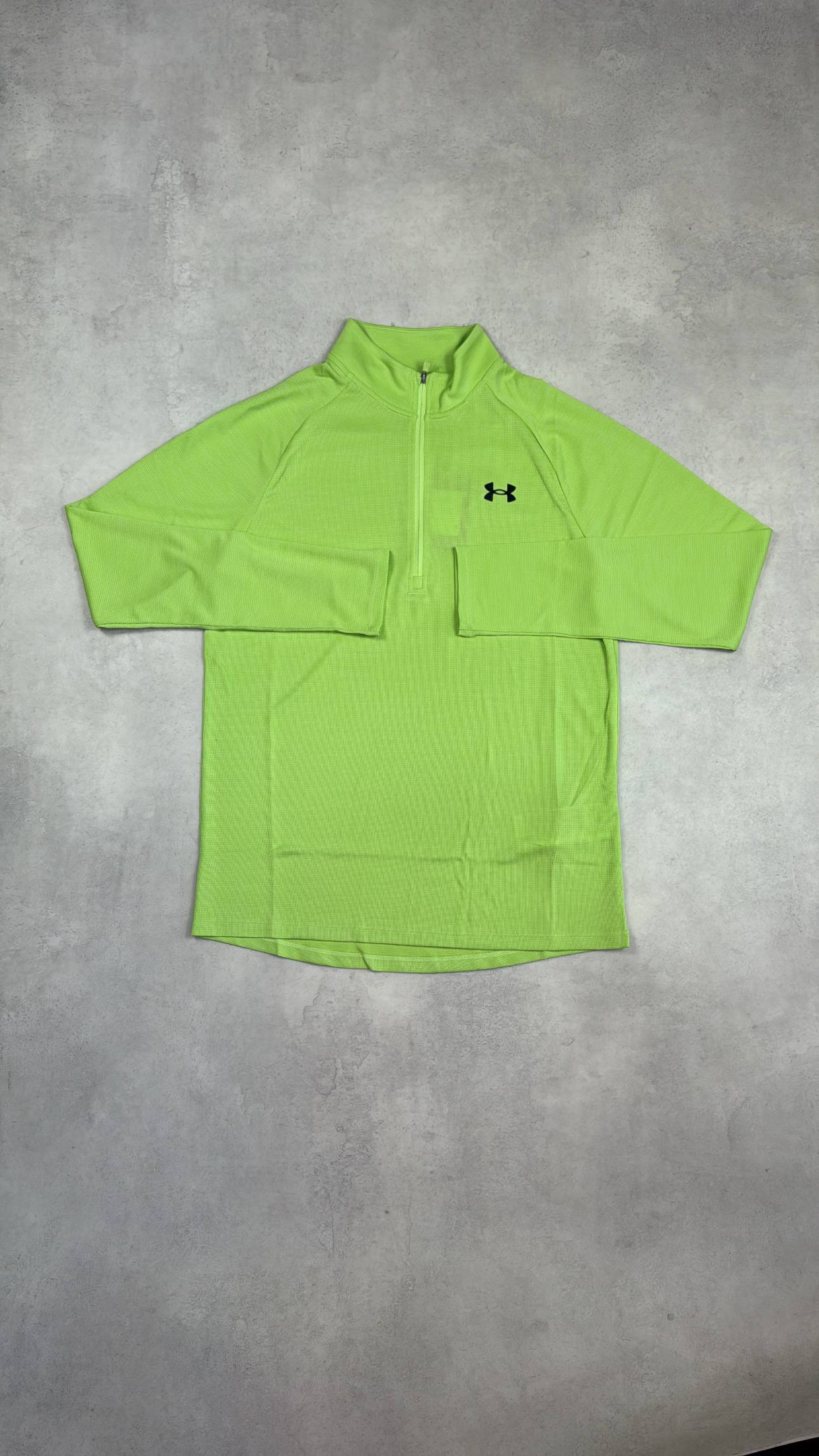 Ua Half Zip Neon Green