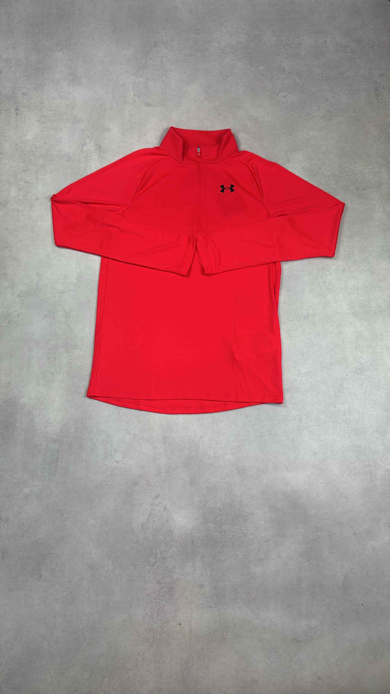 Junior Under Armour Half Zip Red