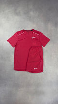 Nike Aster Pink Miler & Challenger Shorts Duo Set