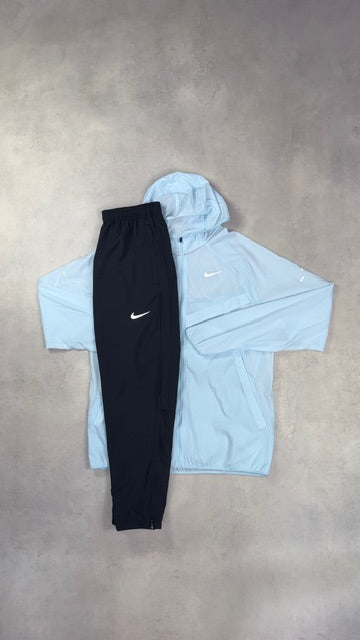 Nike Glacier Blue Windrunner & Black Challenger Pants Duo Set