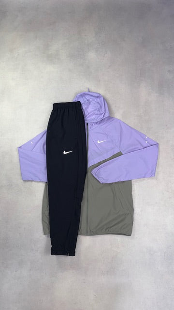 Nike Lilac Windrunner & Black Challenger Pants Duo Set