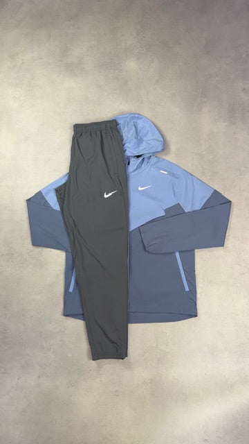 Nike Cobalt Blue Windrunner & Grey Challenger Pants Duo Set