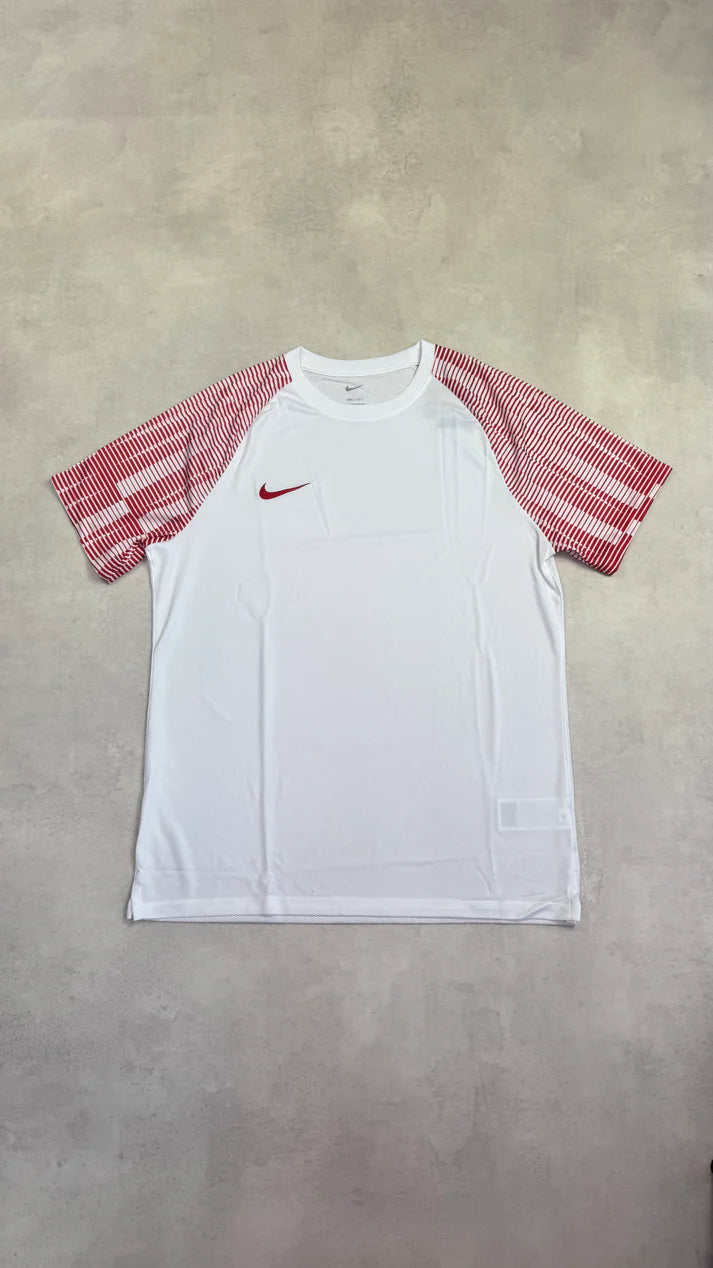 Nike Park T-Shirt - White with Red Stripe